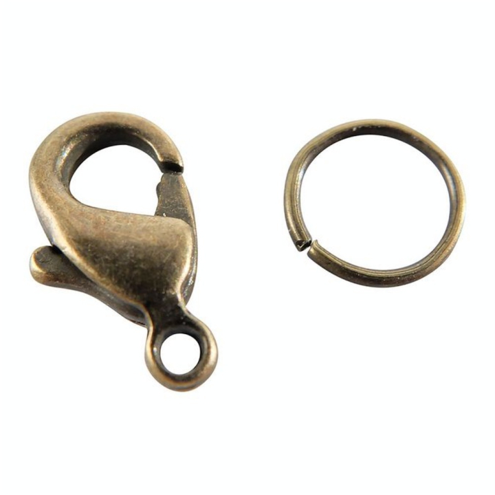 Fermoirs mousquetons bronze 4 pcs - Graine Créative - Rougier et Plé