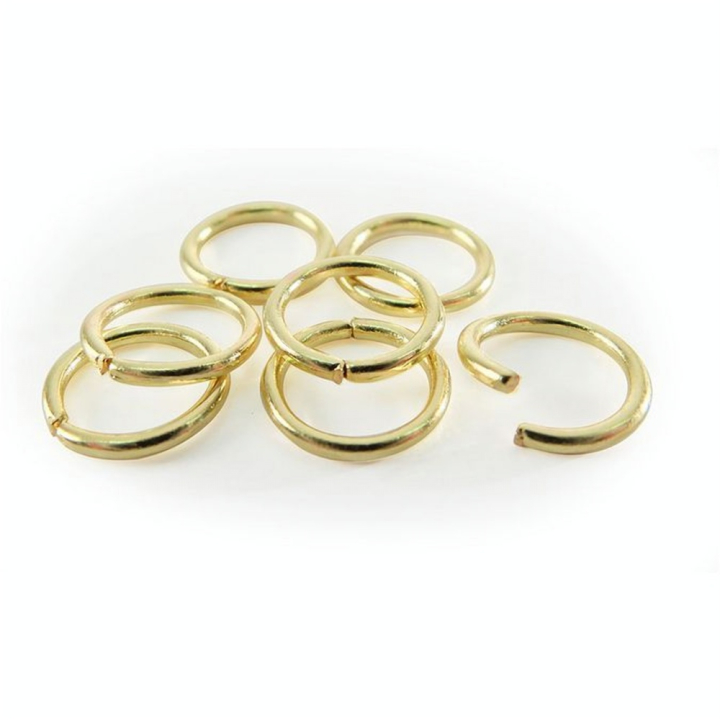 Anneaux dorés 7 mm 20 pcs - Graine Créative - Rougier et Plé