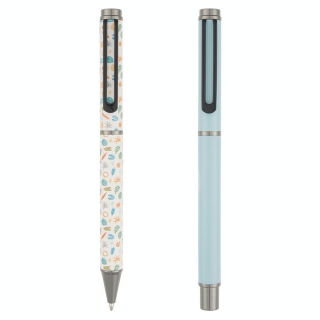 Stylo roller et stylo bille Parure Carmen Vert de Gris - Editions Oberthur - Rougier et Plé