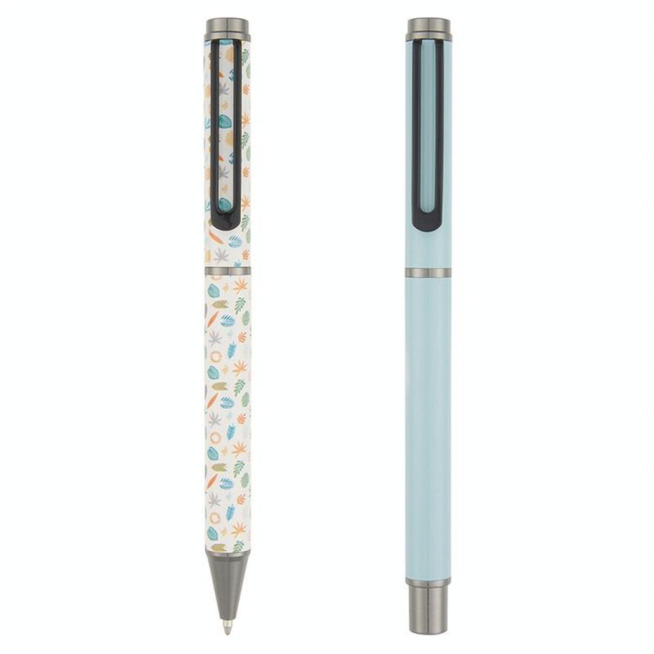 Stylo roller et stylo bille Parure Carmen Vert de Gris - Editions Oberthur - Rougier et Plé