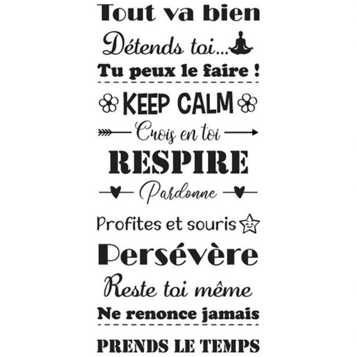 Tampon à molette Roll' Stamp Positive Attitude - Aladine - Rougier et Plé