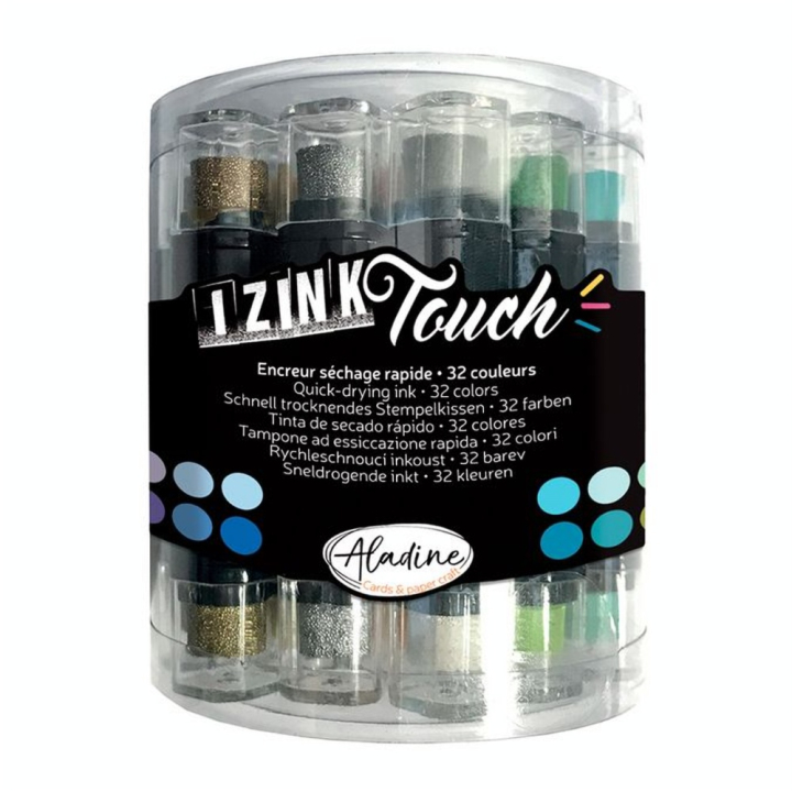 Encreur Izink Touch Set de 32 Couleurs - Aladine - Rougier et Plé