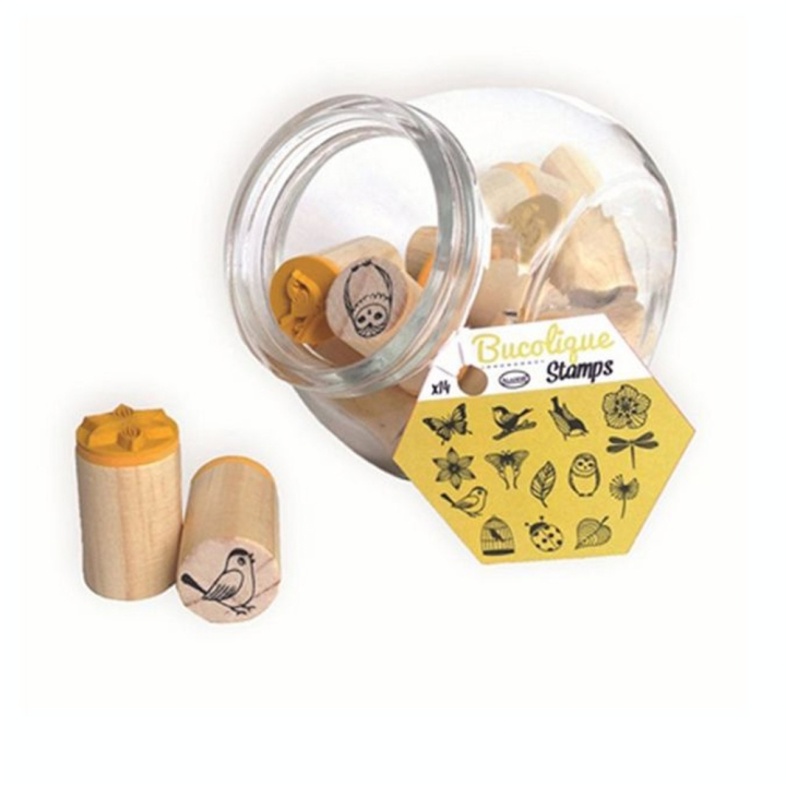 Tampon bois Stampo Bocal Kit Bucolique - Aladine - Rougier et Plé