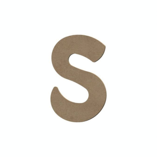 Lettre S en bois médium 8 cm - Aladine - Rougier et Plé