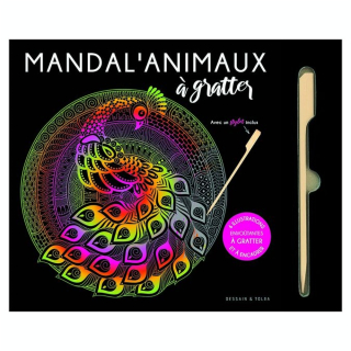 Cartes à gratter Mandal'animaux - Hachette - Rougier et Plé