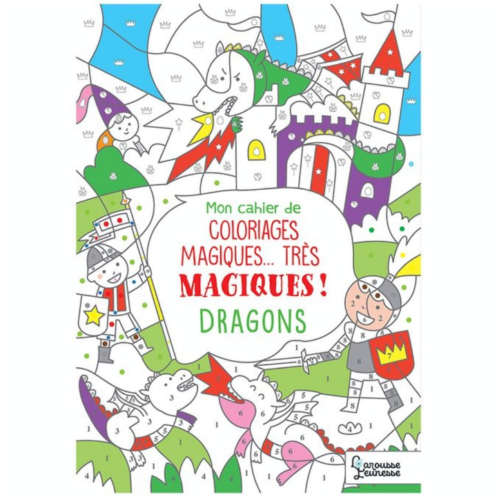 Mon cahier de coloriages très magiques Dragons - Hachette - Rougier et Plé