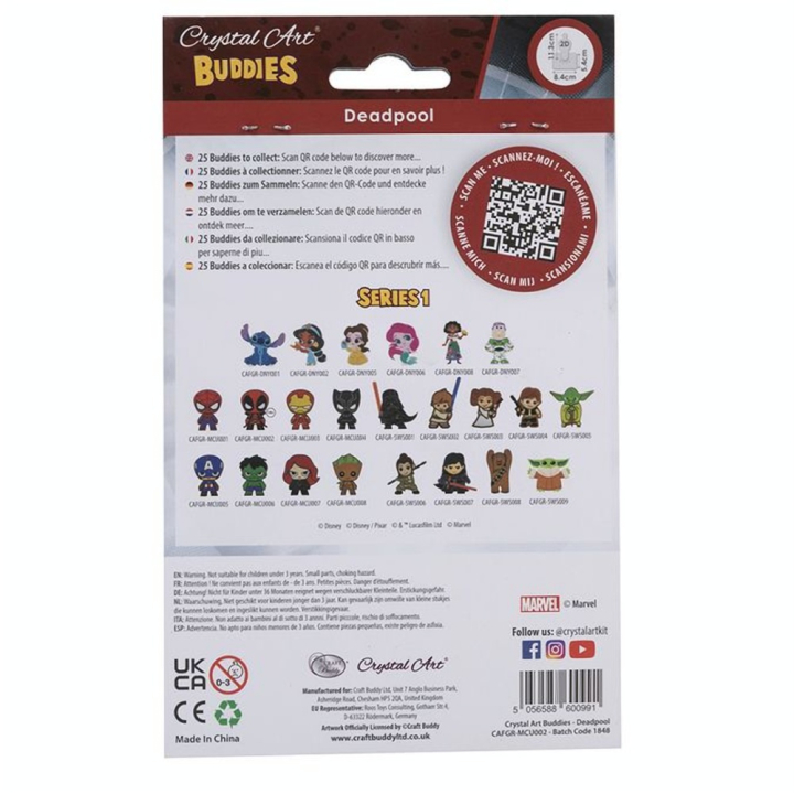 Broderie Diamant Figurine Deadpool - Crystal Art - Rougier et Plé