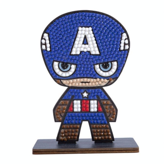 Broderie Diamant Figurine Captain America - Crystal Art - Rougier et Plé