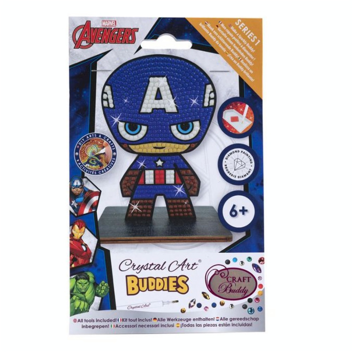 Broderie Diamant Figurine Captain America - Crystal Art - Rougier et Plé