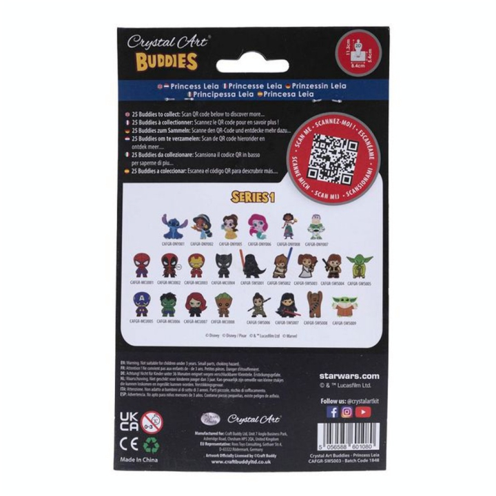 Broderie Diamant Figurine Leia - Crystal Art - Rougier et Plé