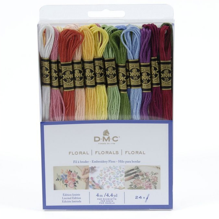 Échevettes Mouliné 117MC 24pcs - Floral - DMC - Rougier et Plé