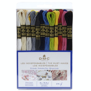 Échevettes Mouliné 117MC 24pcs - Les Indispensables - DMC - Rougier et Plé