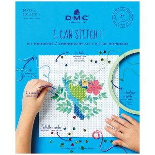 Kit broderie Colibri au demi point - 8+ - DMC - Rougier et Plé