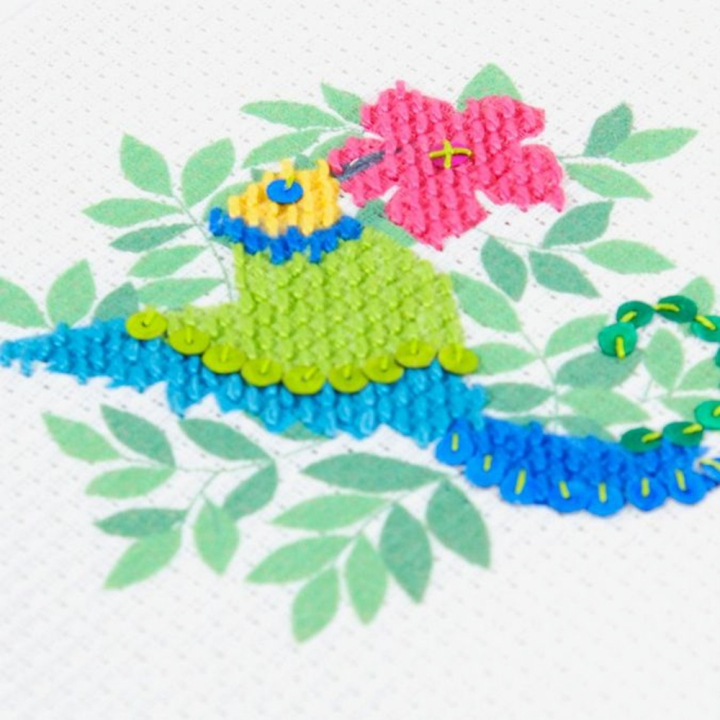 Kit broderie Colibri au demi point - 8+ - DMC - Rougier et Plé