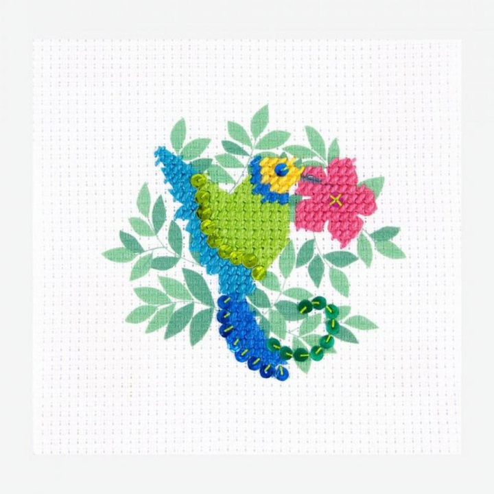 Kit broderie Colibri au demi point - 8+ - DMC - Rougier et Plé