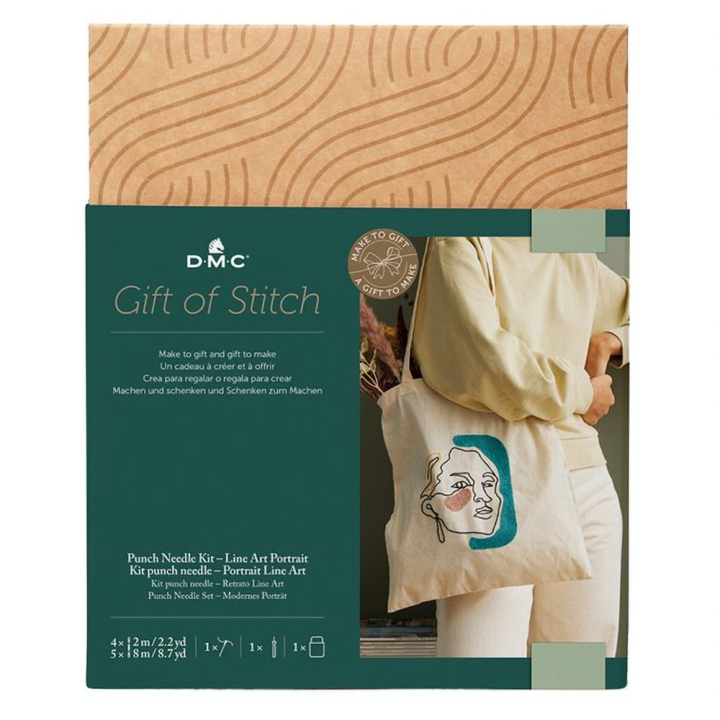 Kit punch needle Portrait Line Art Gift of Stitch - DMC - Rougier et Plé