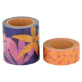 Ruban adhésif Washi Tape Colorblock 15 & 30 mm x 5 m Plumetis - Artemio - Rougier et Plé