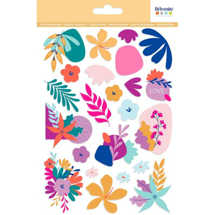 Décalcomanies Rub On Stickers Colorblock - Artemio - Rougier et Plé