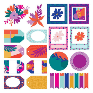 Découpes en papier Die Cut Colorblock - Artemio - Rougier et Plé