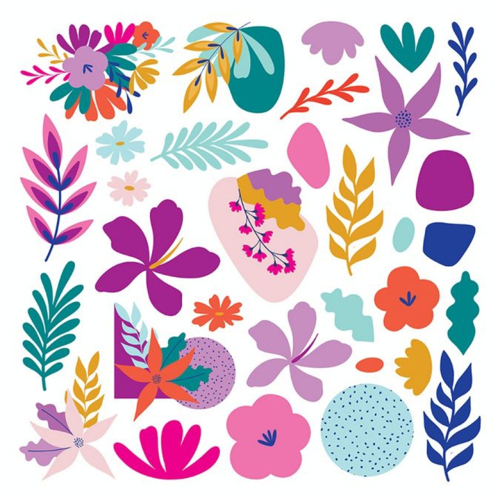 Découpes en acétate Die Cut Colorblock - Artemio - Rougier et Plé