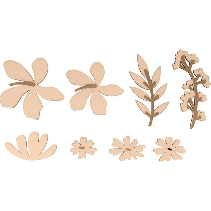 Mini Silhouettes en bois Colorblock 22 pcs - Artemio - Rougier et Plé