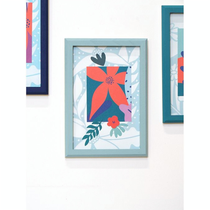 Pochoir Colorblock A4 21 x 29.7 cm Plumetis - Artemio - Rougier et Plé