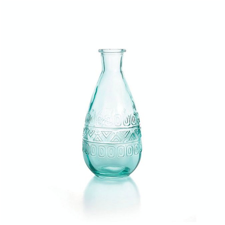 Vase en verre Berlin bleu - Graine Créative - Rougier et Plé