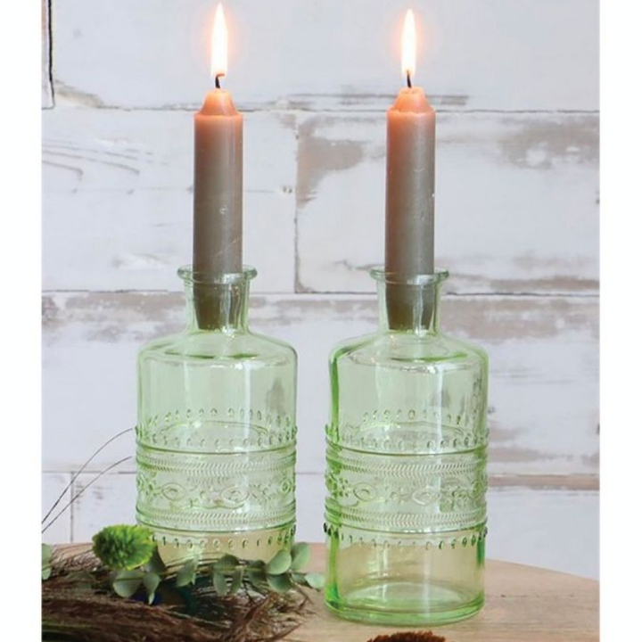 Vase en verre Barcelone vert - Graine Créative - Rougier et Plé