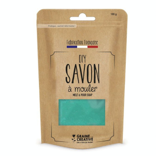 Savon à mouler translucide vert 100 g - Graine Créative - Rougier et Plé