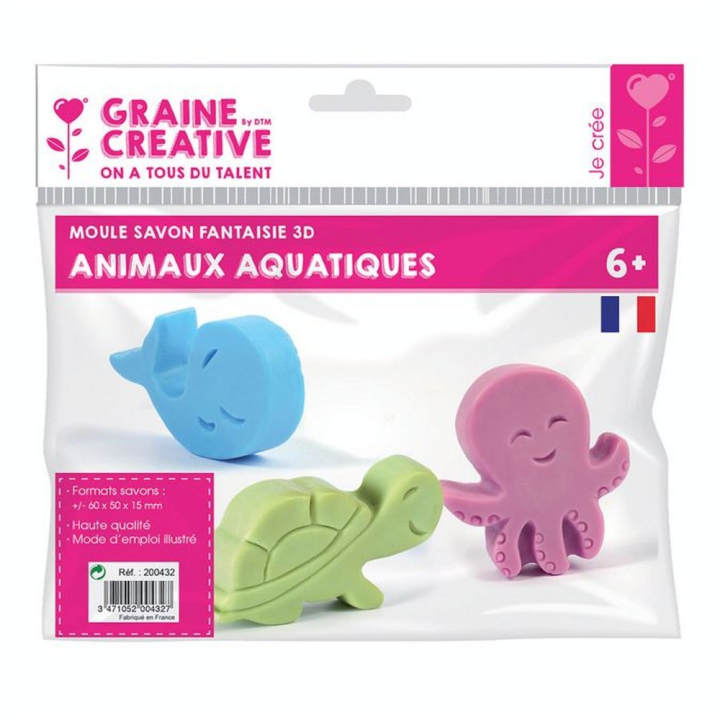 Moule à savon Animaux aquatiques - Graine Créative - Rougier et Plé