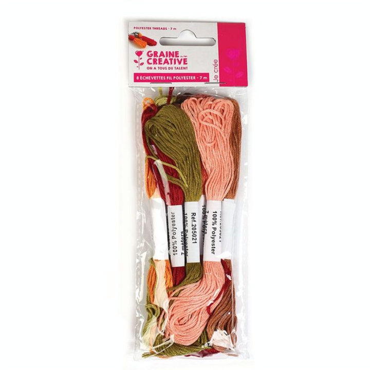 Echevettes de fils Automne 7 m 8 pcs - Graine Créative - Rougier et Plé