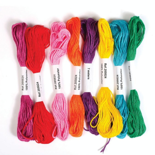 Echevettes de fils Mexicain 7 m 8 pcs - Graine Créative - Rougier et Plé