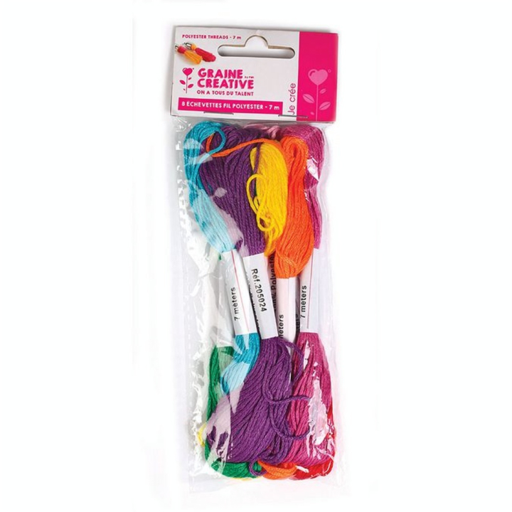 Echevettes de fils Mexicain 7 m 8 pcs - Graine Créative - Rougier et Plé