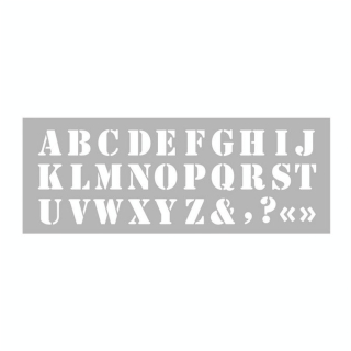 Pochoir Alphabet 40 x 15 cm - Graine Créative - Rougier et Plé