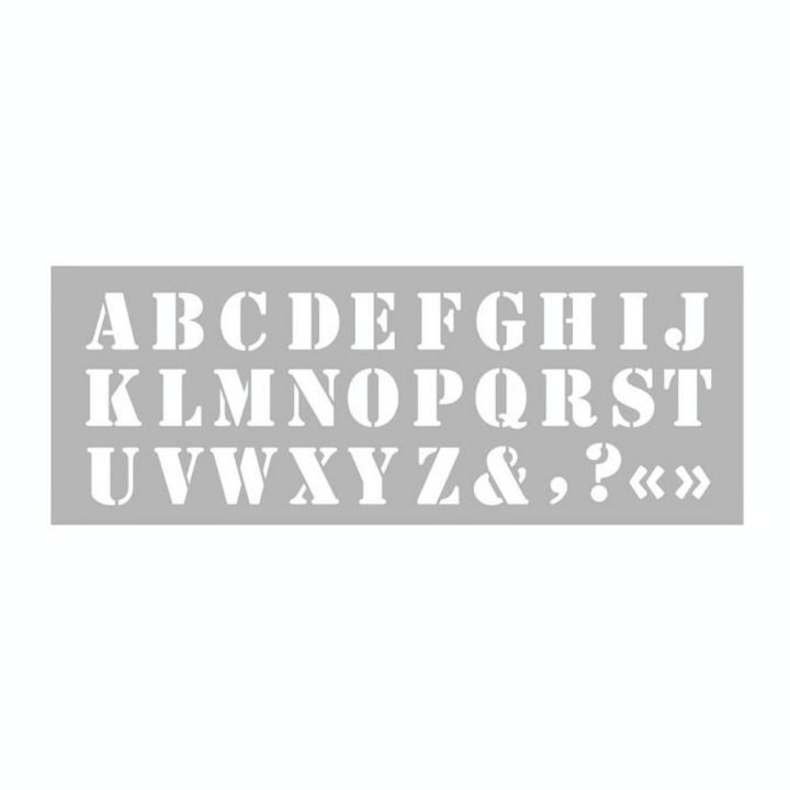 Pochoir Alphabet 40 x 15 cm - Graine Créative - Rougier et Plé