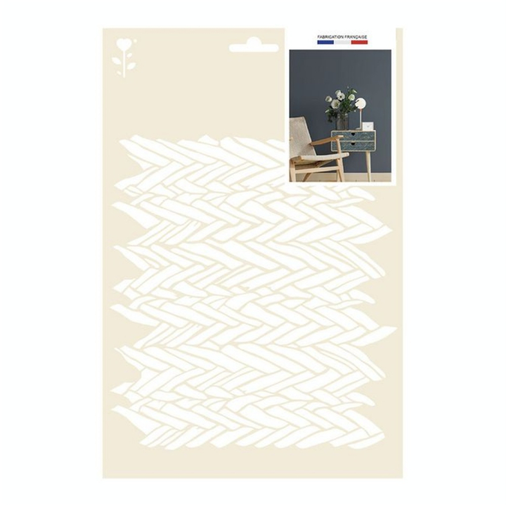 Pochoir Tissage A4 - Graine Créative - Rougier et Plé