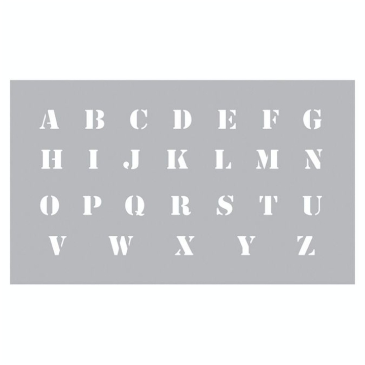 Pochoir Alphabet 12 x 20 cm - Graine Créative - Rougier et Plé