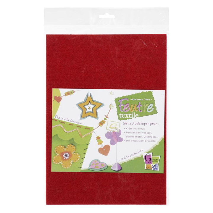 Feuille de feutrine A4 3 mm - Graine Créative - Rougier et Plé
