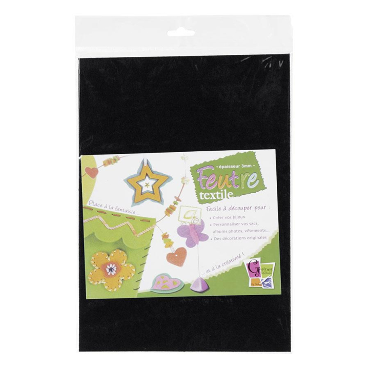 Feuille de feutrine A4 3 mm - Graine Créative - Rougier et Plé