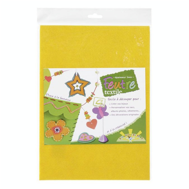 Feuille de feutrine A4 3 mm - Graine Créative - Rougier et Plé