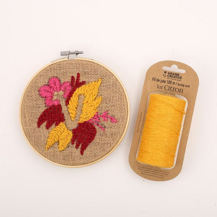 Toile de jute 35 x 35 cm - Graine Créative - Rougier et Plé
