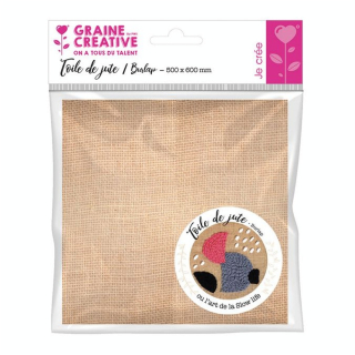 Toile de jute 50 x 60 cm - Graine Créative - Rougier et Plé