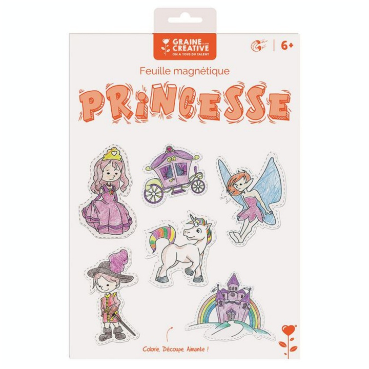 Feuille magnétique Princesse - Graine Créative - Rougier et Plé