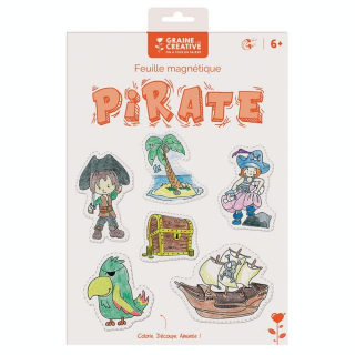 Feuille magnétique Pirate - Graine Créative - Rougier et Plé
