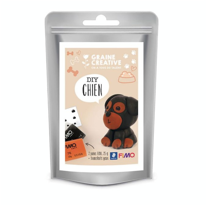 Kit de modelage Fimo DIY chien - Fimo - Rougier et Plé