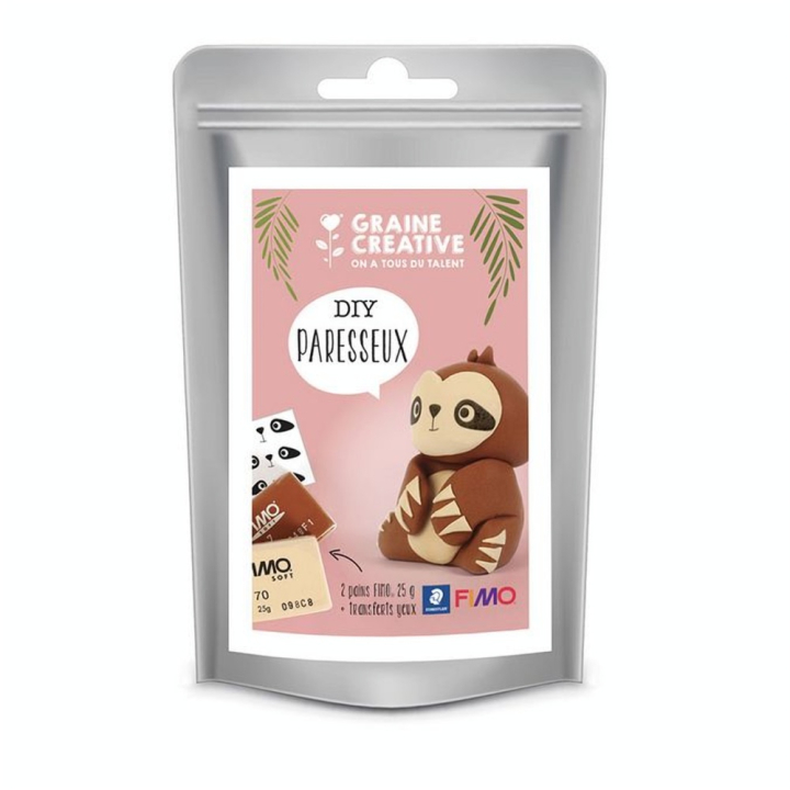 Kit de modelage Fimo DIY paresseux - Fimo - Rougier et Plé