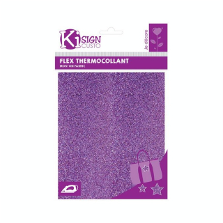 Flex thermocollant pailleté 15 x 20 cm - Ki Sign - Rougier et Plé