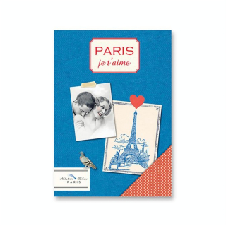 Carnet illustré 13,2 x 19,5 cm 128 pages Paris Je t'aime - Alibabette Éditions - Rougier et Plé