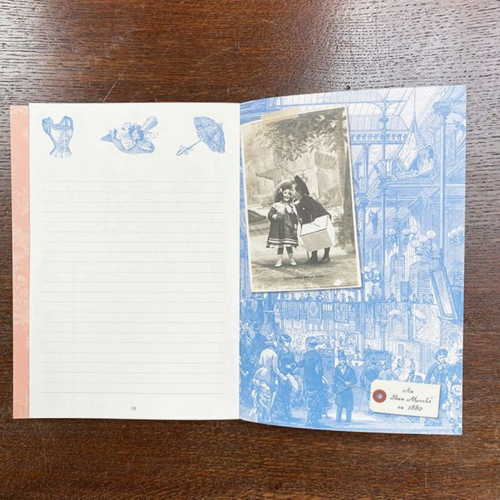 Carnet illustré 13,2 x 19,5 cm 128 pages Paris Je t'aime - Alibabette Éditions - Rougier et Plé