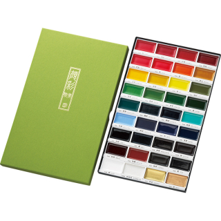 Aquarelle Japonaise Gansai Coffret 36 couleurs - Kuretake - Rougier et Plé